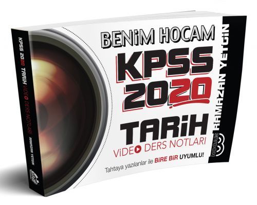 Benim Hocam 2020 KPSS Tarih Video Ders Notları Ramazan Yetgin Benim Hocam Yayınları