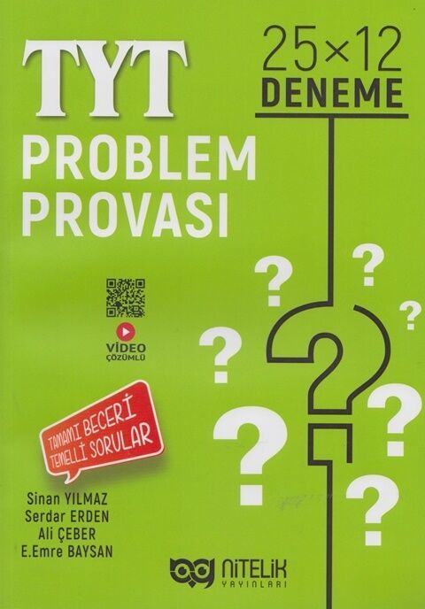 Nitelik YKS TYT Problem Provası 25x12 Deneme Nitelik Yayınları