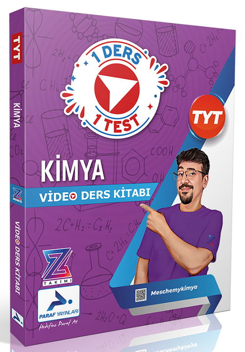 Paraf YKS TYT Kimya Z Takımı 1 Ders 1 Test Video Ders Kitabı Paraf Yayınları