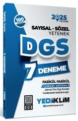 Yediiklim 2025 DGS Prestij 7 Deneme Fasikül Çözümlü Yediiklim Yayınları