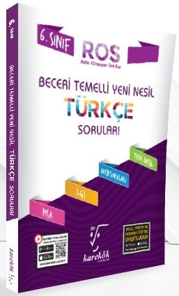 Karekök 6. Sınıf Türkçe ROS Serisi Soru Bankası Karekök Yayınları