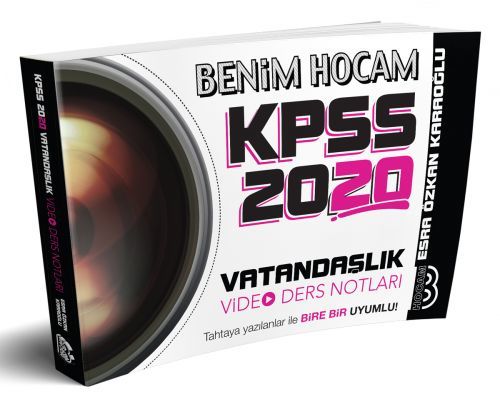 Benim Hocam 2020 KPSS Vatandaşlık Video Ders Notları Esra Özkan Karaoğlu Benim Hocam Yayınları