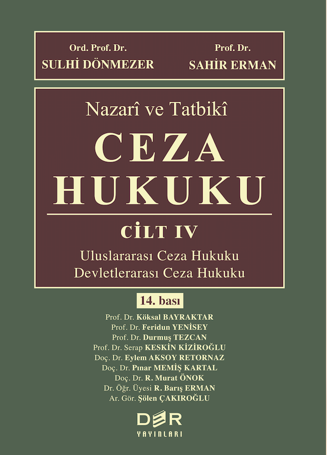 Der Yayınları Ceza Hukuki Cilt-4 - Köksal Bayraktar Der Yayınları