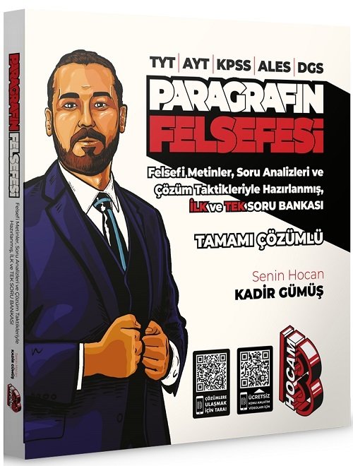 Benim Hocam TYT AYT KPSS ALES DGS Paragrafın Felsefesi Soru Bankası - Kadir Gümüş Benim Hocam Yayınları