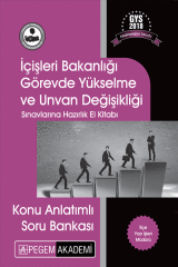 Pegem 2018 GYS İçişleri Bakanlığı İlçe Yazı İşleri Müdürü Görevde Yükselme Konu Anlatımlı Soru Bankası Pegem Akademi Yayınları