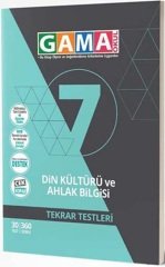 Gama 7. Sınıf Din Kültürü ve Ahlak Bilgisi Tekrar Testleri Gama Yayınları