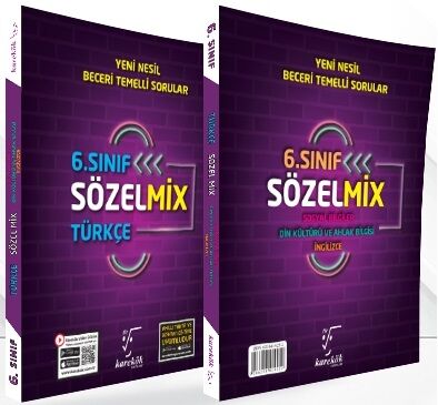 Karekök 6. Sınıf SözelMix Türkçe ve Sosyal Bilgiler, Din Kültürü ve Ahlak Bilgisi, İngilizce Karekök Yayınları