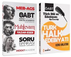 Edebiyat TV + İndeks 2025 ÖABT MEB-AGS Türk Dili ve Edebiyatı Türk Halk Edebiyatı Konu + Muhtevam Yazar Eser Soru Bankası 2 li Set - Hidayet Aydın Edebiyat TV + İndeks Akademi Yayınları