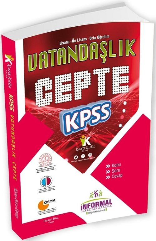 İnformal KPSS Vatandaşlık Cepte Konu Soru Cevap İnformal Yayınları