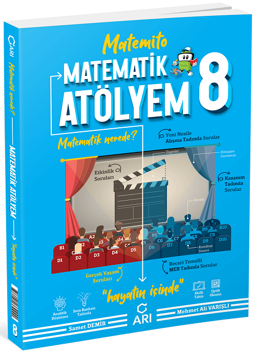 SÜPER FİYAT - Arı Yayınları 8. Sınıf Matematik Atölyem Matemito Arı Yayınları