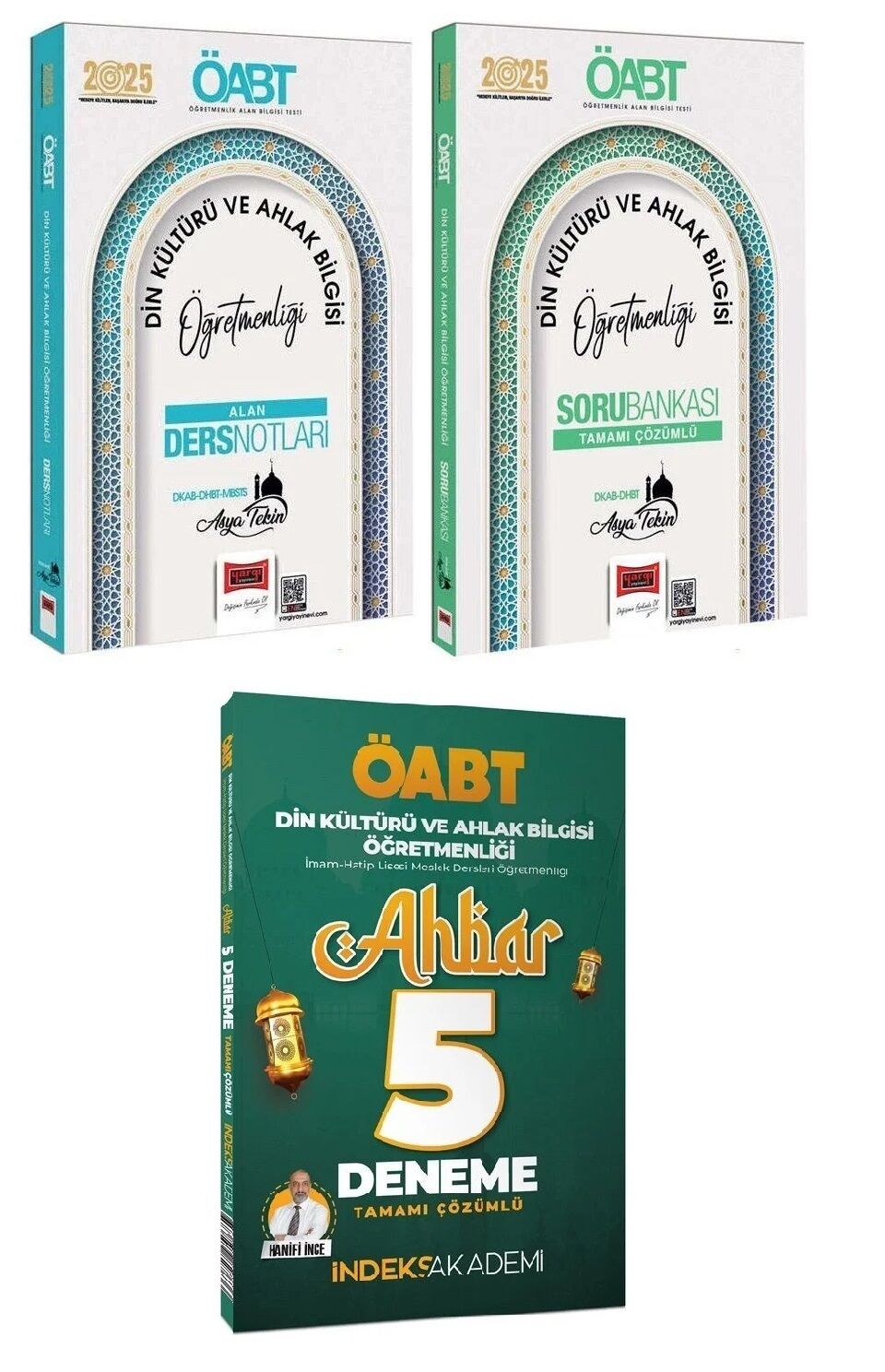 Yargı + İndeks 2025 ÖABT MEB-AGS Din Kültürü Ders Notları + Soru Bankası + 5 Deneme 3 lü Set - Asya Tekin Yargı + İndeks Akademi Yayınları