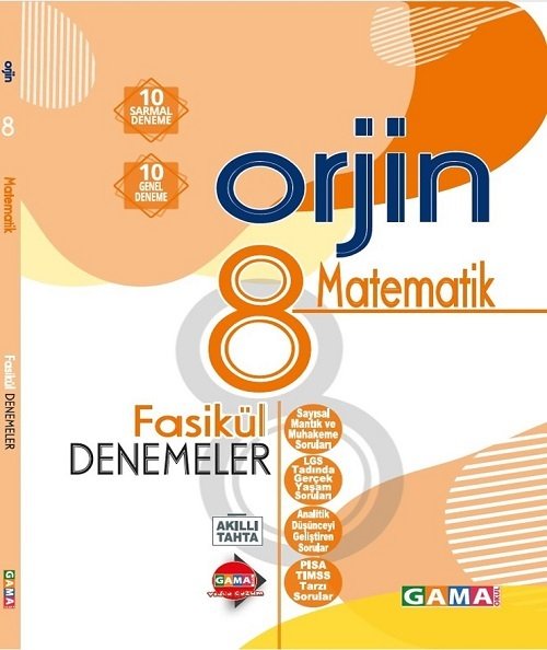 Gama 8. Sınıf Matematik Orjin 20 Fasiküllü Deneme Gama Yayınları