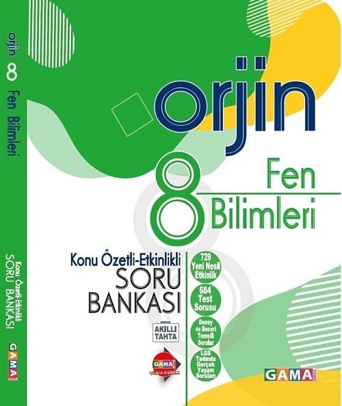 Gama 8. Sınıf Fen Bilimleri Orjin Konu Özetli Soru Bankası Gama Yayınları