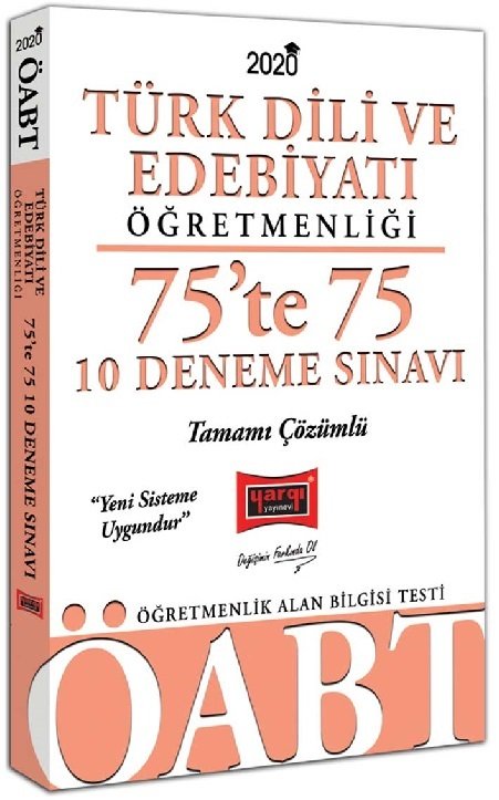 Yargı 2020 ÖABT Türk Dili ve Edebiyatı Öğretmenliği 75 te 75 10 Deneme Sınavı Çözümlü Yargı Yayınları