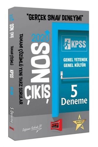 Yargı 2020 KPSS Genel Yetenek Genel Kültür Son Çıkış 5 Deneme Çözümlü Yargı Yayınları