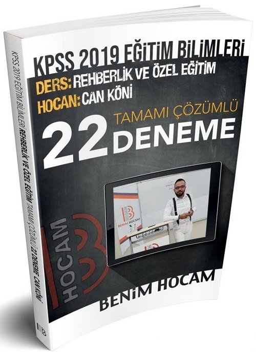 SÜPER FİYAT - Benim Hocam 2019 KPSS Rehberlik ve Özel Eğitim 22 Deneme Çözümlü Can Köni Benim Hocam Yayınları