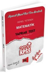 Yargı 2020 KPSS Matematik Yaprak Test Çek Kopartlı Yargı Yayınları