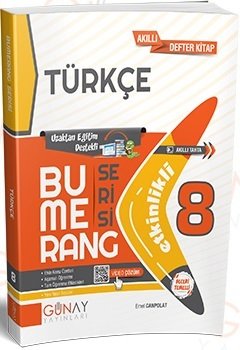 Günay 8. Sınıf Türkçe Bumerang Soru Bankası Günay Yayınları