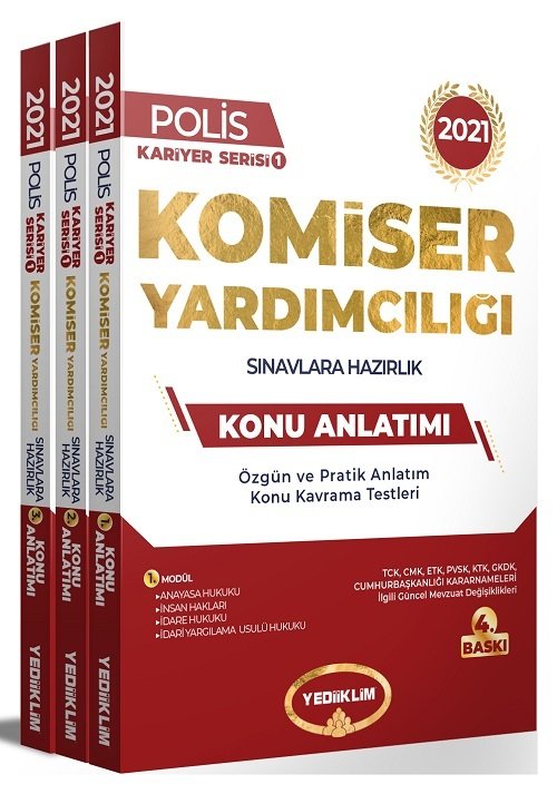 Yediiklim 2021 Komiser Yardımcılığı Konu Anlatımlı Modüler Set 4. Baskı Yediiklim Yayınları