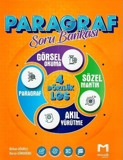 Mozaik 8. Sınıf LGS Paragraf Dört Dörtlük Soru Bankası Mozaik Yayınları