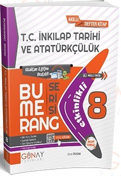 Günay 8. Sınıf TC İnkılap Tarihi ve Atatükçülük Bumerang Soru Bankası Günay Yayınları