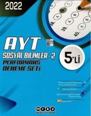 Merkez 2022 YKS AYT Sosyal Bilimler-2 5 Li Performans Deneme Seti Merkez Yayınları