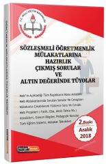 SÜPER FİYAT - Kariyer Meslek Sözleşmeli Öğretmenlik Mülakatları Çıkmış Sorular ve Altın Değerinde Tüyolar Kariyer Meslek Yayınları