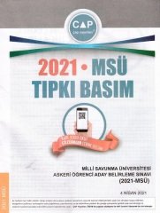 Çap Yayınları 2021 MSÜ Tıpkı Basım Çıkmış Sorular Çap Yayınları