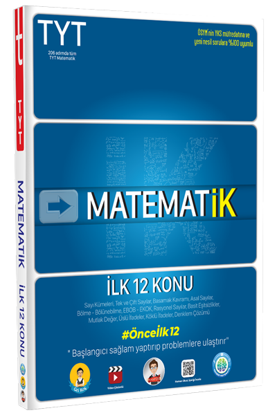 Tonguç YKS TYT Matematik İlk 12 Konu Soru Bankası Tonguç Akademi