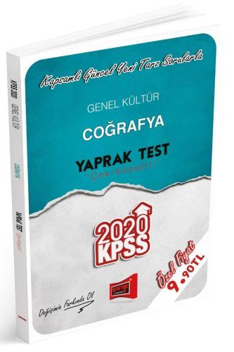 Yargı 2020 KPSS Coğrafya Yaprak Test Çek Kopartlı Yargı Yayınları