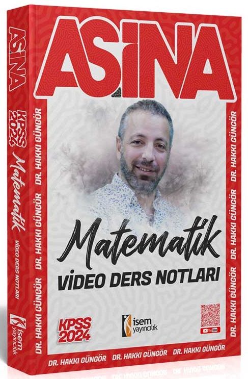 İsem 2024 KPSS Matematik Aşina Video Ders Notları - Hakkı Güngör İsem Yayınları