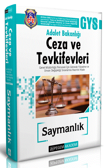 Pegem 2018 GYS Ceza ve Tevkifevleri SAYMANLIK Hazırlık Kitabı Pegem Akademi Yayınları