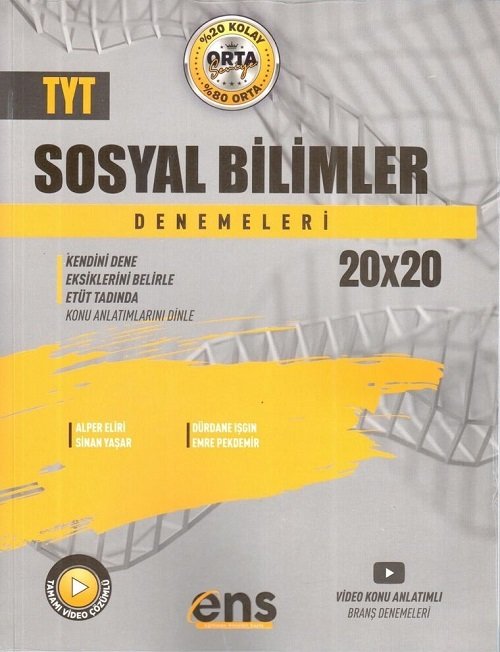 ENS Yayınları YKS TYT Sosyal Bilimler 20x20 Deneme ENS Yayınları