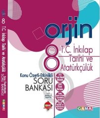 Gama 8. Sınıf TC İnkılap Tarihi ve Atatürkçülük Orjin Konu Özetli Soru Bankası Gama Yayınları