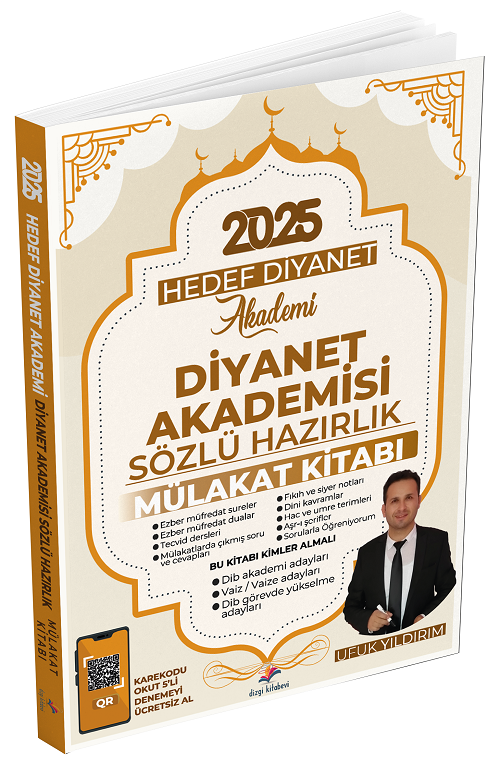 Dizgi Kitap 2025 Hedef Diyanet Akademisi Sözlü Hazırlık Mülakat Kitabı - Ufuk Yıldırım Dizgi Kitap Yayınları