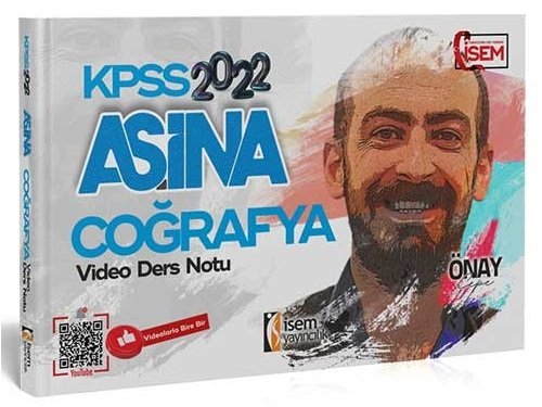 SÜPER FİYAT - İsem 2022 KPSS Coğrafya Aşina Video Ders Notu - Önay Cepe İsem Yayınları