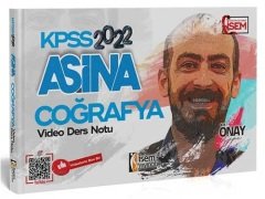 SÜPER FİYAT - İsem 2022 KPSS Coğrafya Aşina Video Ders Notu - Önay Cepe İsem Yayınları