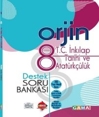 Gama 8. Sınıf TC İnkılap Tarihi ve Atatürkçülük Orjin Destek Soru Bankası Gama Yayınları