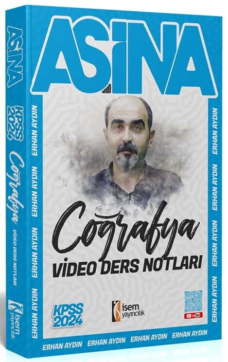 İsem 2024 KPSS Coğrafya Aşina Video Ders Notları - Erhan Aydın İsem Yayınları