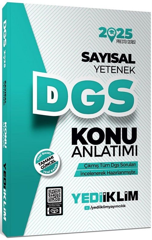 Yediiklim 2025 DGS Prestij Sayısal Yetenek Konu Anlatımı Yediiklim Yayınları