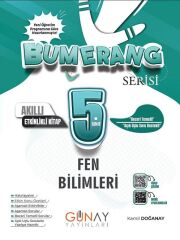 Günay 5. Sınıf Fen Bilimleri Bumerang Soru Bankası Günay Yayınları