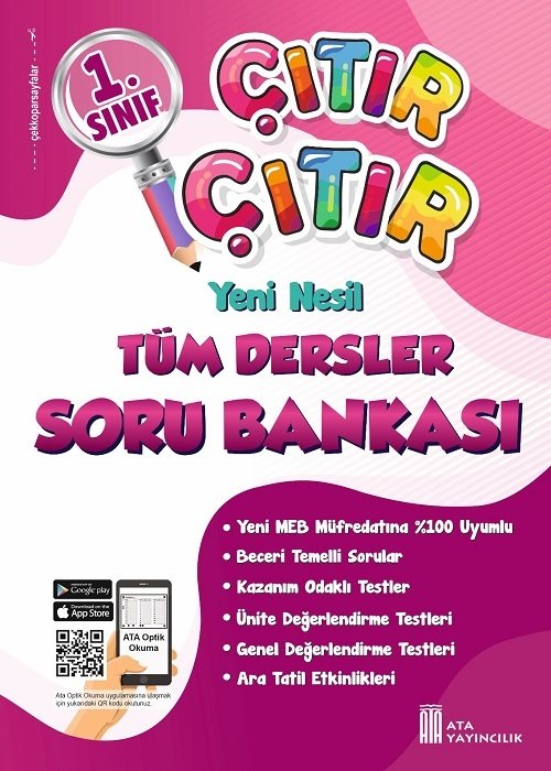 Ata Yayıncılık 1. Sınıf Tüm Dersler Çıtır Çıtır Soru Bankası Ata Yayıncılık