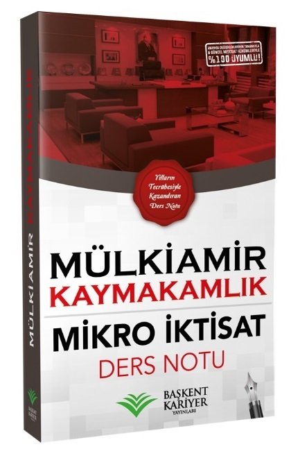 Başkent Kariyer 2021 Kaymakamlık MÜLKİAMİR Mikro İktisat Ders Notları Başkent Kariyer Yayınları