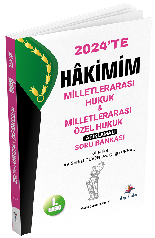 Dizgi Kitap 2024 Adli İdari Hakimlik Milletlerarası Hukuk, Milletlerarası Özel Hukuk Hakimim Soru Bankası Dizgi Kitap