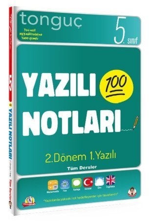 Tonguç  5. Sınıf Tüm Dersler 2. Dönem 1. Yazılı Notları Tonguç Akademi