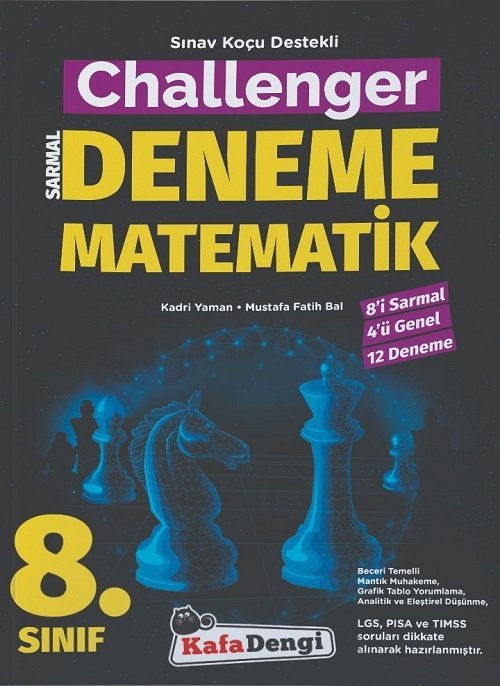 Kafadengi 8. Sınıf Matematik Challenger Sarmal 12 Deneme Kafadengi Yayınları