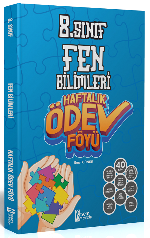 İsem 8. Sınıf Fen Bilimleri Haftalık Ödev Föyü İsem Yayıncılık