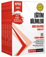 SÜPER FİYAT - Pegem 2023 KPSS Eğitim Bilimleri Konu Anlatımlı Modüler Set Video Destekli Pegem Akademi Yayınları