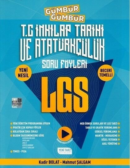 Yeni Tarz 8. Sınıf LGS TC İnkılap Tarihi ve Atatürkçülük Soru Föyleri Yeni Tarz Yayınları