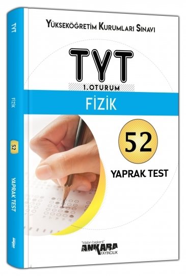 Ankara Yayıncılık YKS TYT Fizik 52 Yaprak Test Ankara Yayıncılık